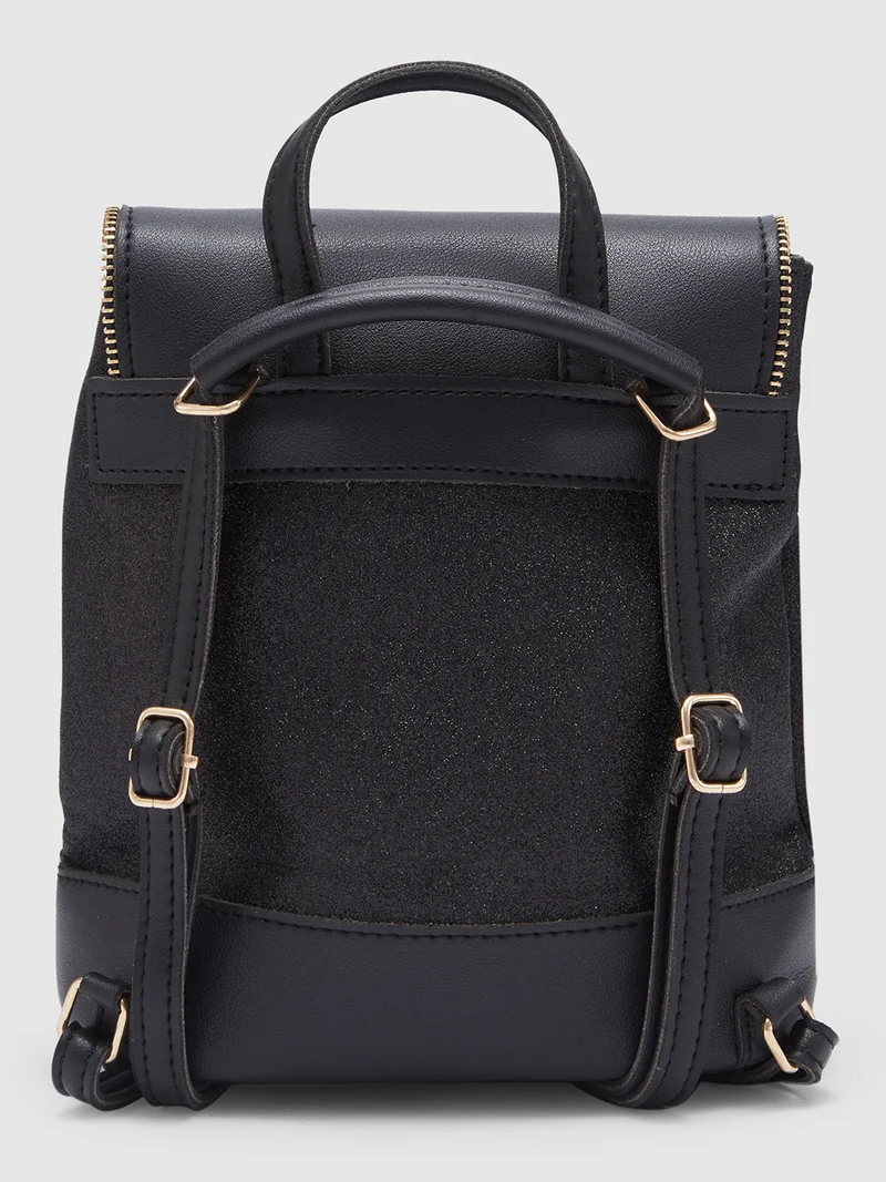 جلو باص Globus Women Black Textured Backpack